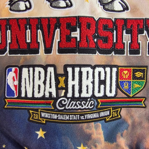 Pro Standard Winston-Salem State NBA HBCU Classic 2024 Varsity Jacket Mens L NEW - Picture 13 of 16